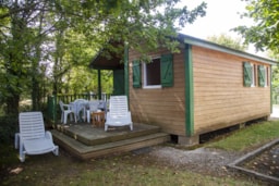 Huuraccommodatie(s) - Chalet Comfortplaats 30 M² (2 Kamers) - Camping du Lac de Bonnefon