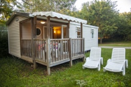 Location - Mobil-Home Espace 2 Chambres - Camping du Lac de Bonnefon