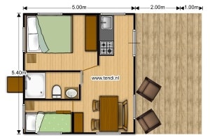 > NEW Premium 2-bedroom Safari tent