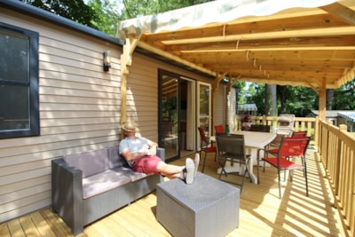 Mobile-home Premium - Air conditioning - Côté Jardin - 3 bedrooms