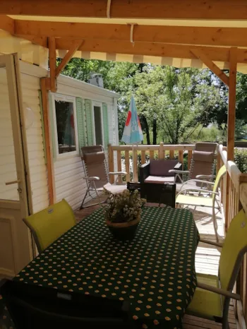 Mietunterkunft - Mobilhome Irm – 28 M2 – 4 Personen – 2 Zimmer - Camping La Peyrade