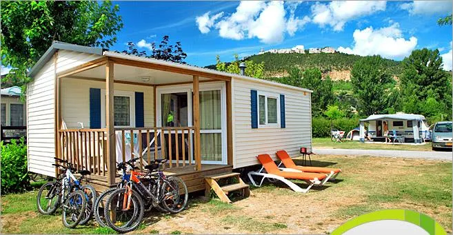 Accommodation - Mobile Home 2 Bedrooms Les Burons - Camping Canoë Gorges Du Tarn