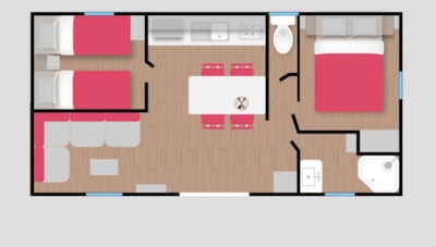 Mobile home 2 bedrooms Les Grands Causses — 5