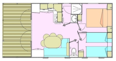Residence PEYRELADE Confort 2 bedrooms-sheltered Terrace + TV