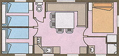 Mobil-home Classic 3 bedrooms + terrace