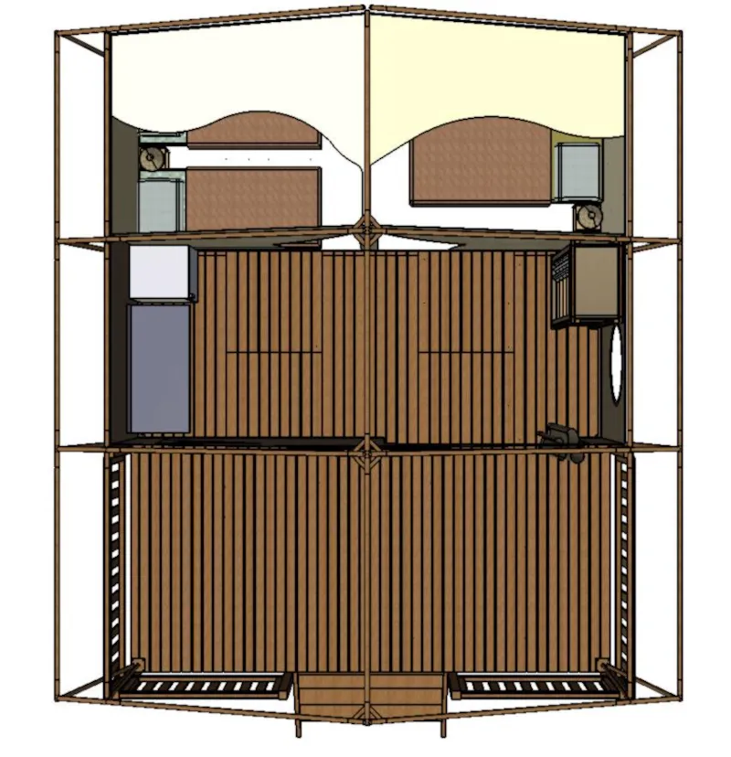 Bungalow Toilé Canada 2 Chambres + Terrasse Couverte