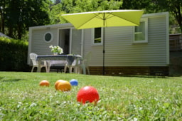 Mietunterkunft - Mobil-Home Confort  31M² 3 Zimmer + Terrasse - Flower Camping PEYRELADE