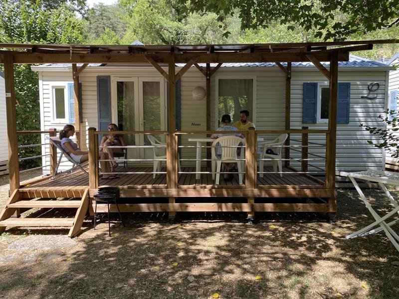 Mobil-home Confort  LOUISIANE 30m² 2 chambres avec terrasse couverte