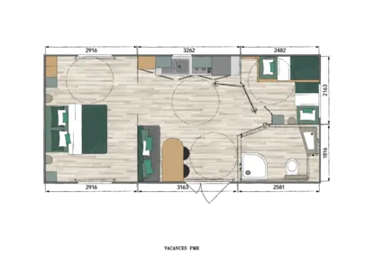 New // Résidence Louisiane Pmr Confort 2 Chambres + Terrasse Semi-Couverte + Tv