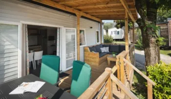 Mietunterkunft - Premium By Roan | 35M² | A/C + Tv| 3 Bedrooms | Balcony Terrace - - Camping Marvilla Parks - La Marina de Canet