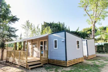 Mietunterkunft - Mobilheim Comfort - 30 M²- 3 Zimmer - Hochterrasse - Homair - Camping La Marina de Canet