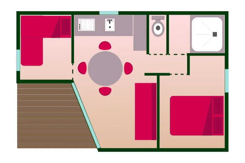 Chalet Panoramic "Vue Lac" Terrasse Couverte + Lave Vaisselle (En Option Chauffage/Clim,Tv)