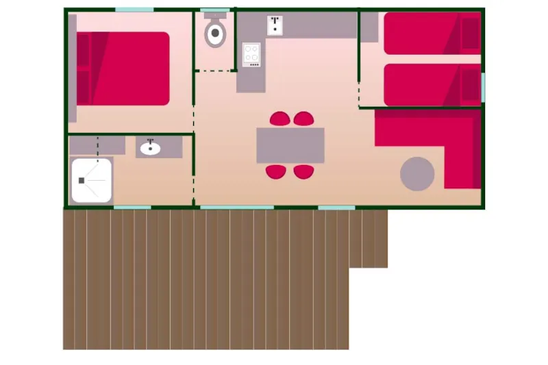 Cottage Etoile "Vue Lac" Terrasse Couverte (En Option Chauffage/Clim,Tv) Nouveauté 2023