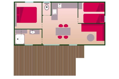 Cottage ETOILE covered terrace (optional heating/air conditioning, TV) new 2023 — 6