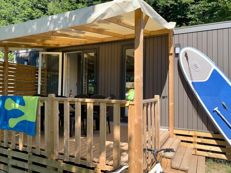 Cottage FAMILY " Seeblick " überdachte Terrasse (optional Heizung/Klimaanlage, TV) Neuheit 2023