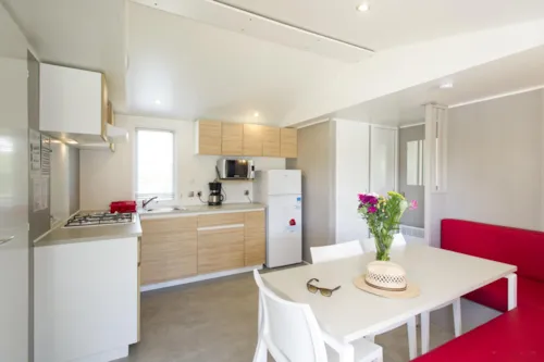Location - Mobil-Home Bali Climatisé - image n°3 - Camping**** et Base de Loisirs La Plaine Tonique