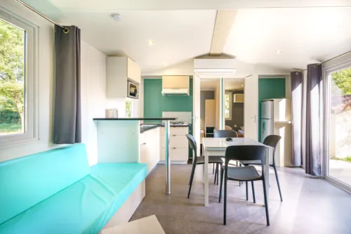 Location - Mobil-Home Hawai Climatisé - image n°3 - Camping**** et Base de Loisirs La Plaine Tonique