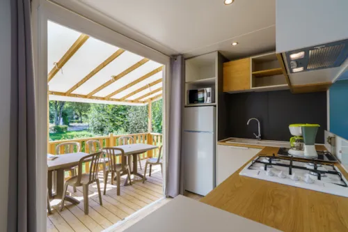 Location - Mobil-Home Aloa Climatisé - image n°5 - Camping**** et Base de Loisirs La Plaine Tonique