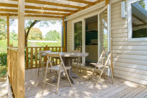Location - Mobil-Home Maupiti Non Climatisé - image n°2 - Camping**** et Base de Loisirs La Plaine Tonique