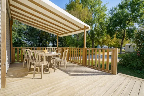 Location - Mobil-Home Wallis Non Climatisé - image n°2 - Camping**** et Base de Loisirs La Plaine Tonique