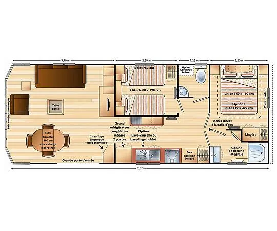 Mobil-Home 2 Chambres
