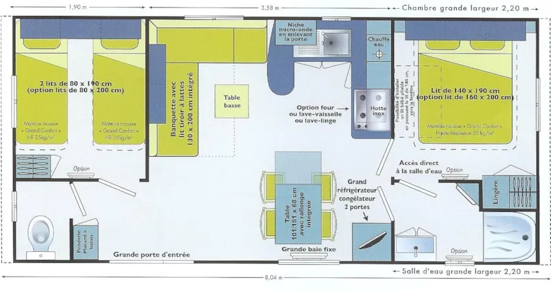 Mobil-Home 2 Chambres