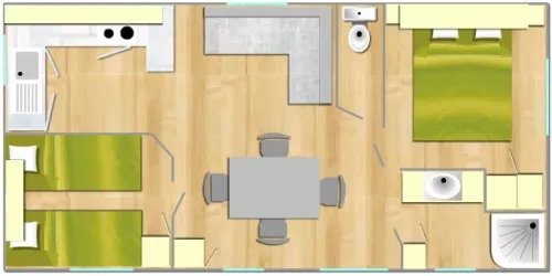 Mobile-Home  Happy Lv  Climatisé