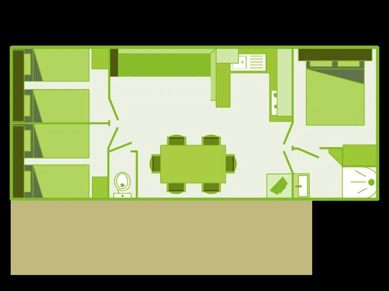 Mobile-Home  Cosy  Lv Climatisé