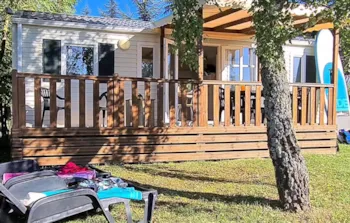 Huuraccommodatie(s) - Stacaravan  Cosy  Met Airconditioning  - Vaatwasser - 3 Slaapkamers  Half-Schaduwrijk Terras - Camping LES CALQUIERES
