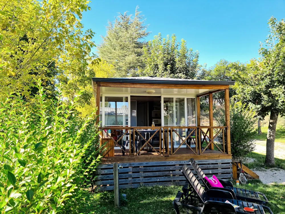 Location - Mobile-Home  Loggia 30 M² Terrasse Incluse  - Terrasse Couverte - Camping LES CALQUIERES