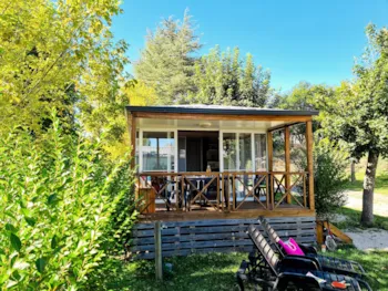 Huuraccommodatie(s) - Stacaravan  Loggia 30 M² - Overdekt Terras - Camping LES CALQUIERES
