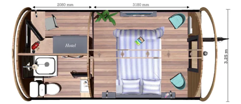 Pod Hôtelier "Cocoon" : Le Confort D'une Chambre D'hôtel Dans Un Hébergement Insolite 100 % Nature
