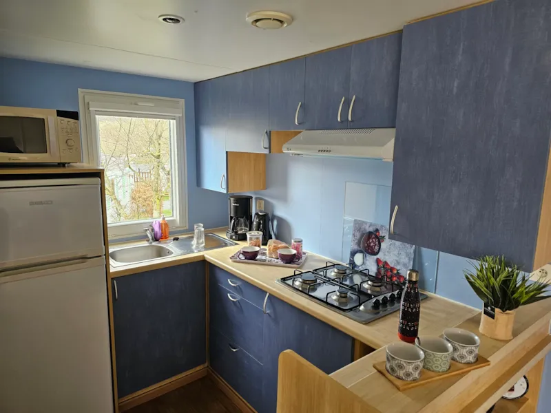 Mobile-Home  Twinny  -  Terrasse Semi-Couverte