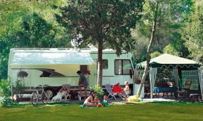 Pitch: car + tent or caravan — 6