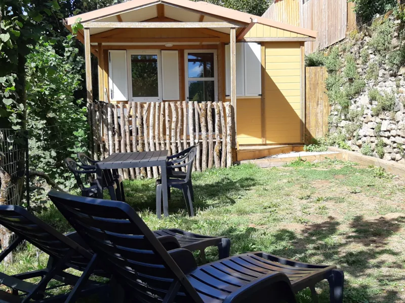 Chalet Isolé Et Chauffé Avec Terrasse Bois Et Jardin Privé