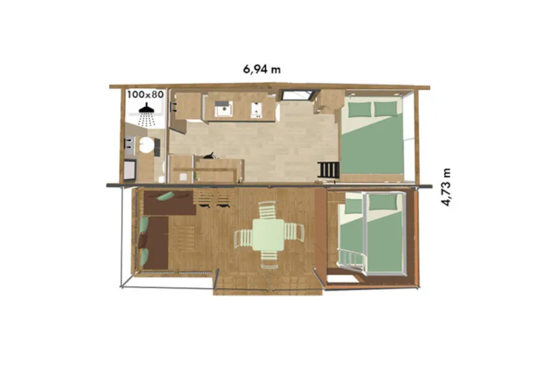 Tiny Lodge 2 Chambres