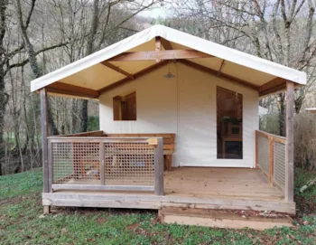 Mietunterkunft - Lodge Confort 2 Schlafzimmer Ohne Sanitäranlagen S - Ushuaïa Villages - Camping  Les Rives d'Olt et Aubrac