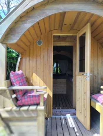 Mietunterkunft - Fass - 1 Schlafzimmer (Ohne Sanitäranlagen) - Camping Les Cantarelles