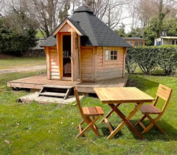 Mietunterkunft - Chalet Kota - 1 Schlafzimmer (Ohne Badezimmer) - Camping Les Cantarelles
