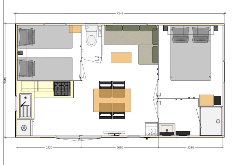 Mobil Home Ciela Confort - 2 Chambres