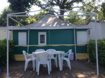 Canvas bungalow with private facilities 25 m²