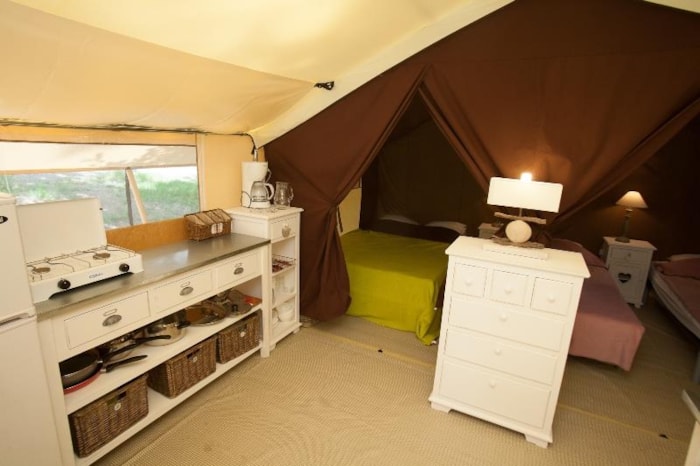 Cotton Lodge Nature 25M² / 2 Chambres - Terrasse Couverte (Sans Sanitaires Privatifs)