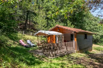 Mietunterkunft - Ferienhaus Green 35M² / 2 Zimmer - Terrasse - Camping Domaine de  La SERRE