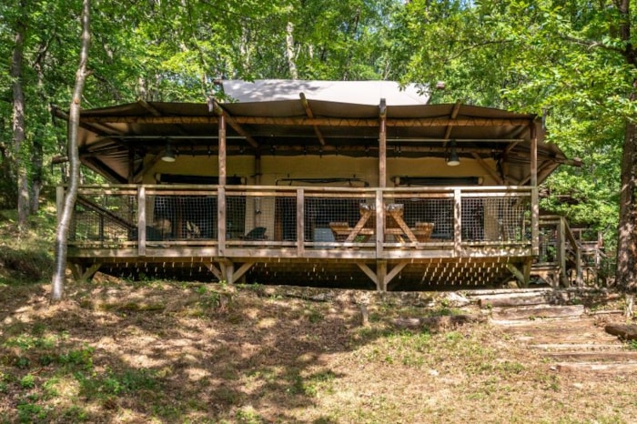 Tente Safari Lodge Okavango Premium        57 M² / 3 Chambres - Terrasse Couverte