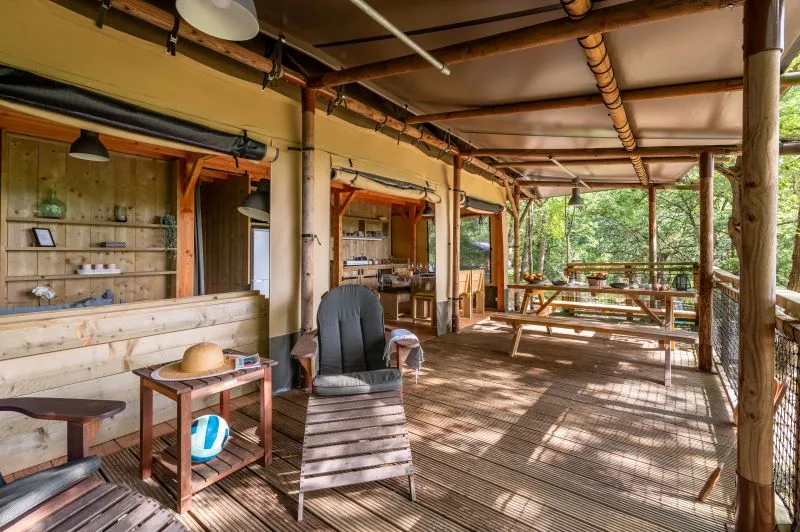 Tente Safari Lodge Okavango Premium        57 M² / 3 Chambres - Terrasse Couverte