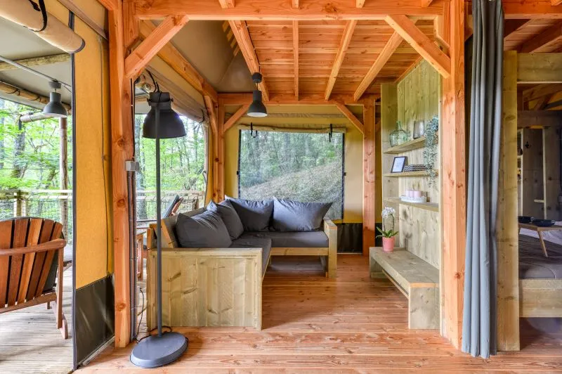 Tente Safari Lodge Okavango Premium        57 M² / 3 Chambres - Terrasse Couverte