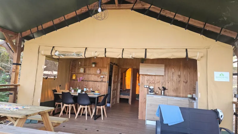 Tente Lodge Luxe Xl Safari Sanders 3 Chambres - Terrasse Couverte 2/6 Pers.