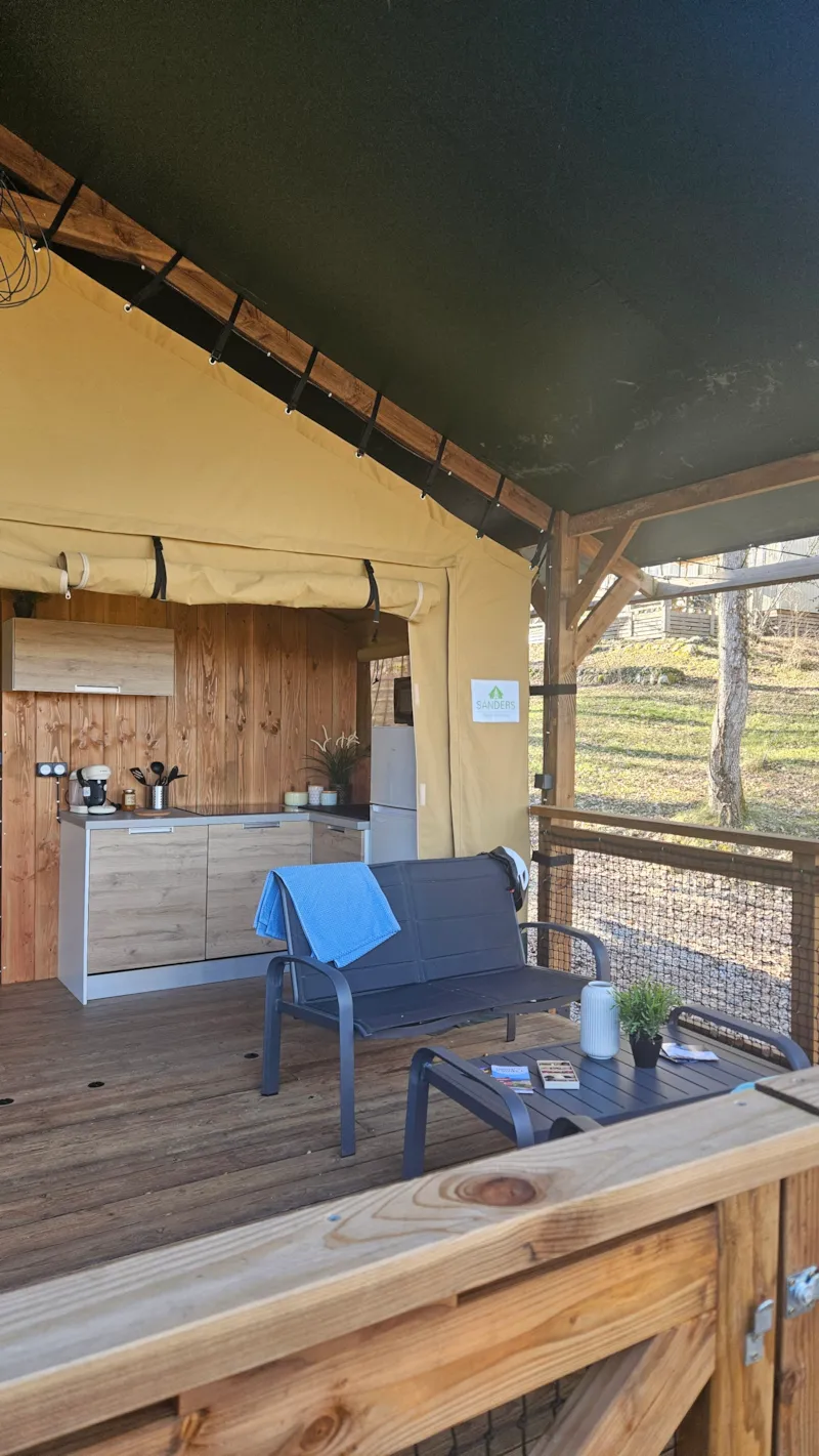 Tente Lodge Luxe Xl Safari Sanders 3 Chambres - Terrasse Couverte 2/6 Pers.