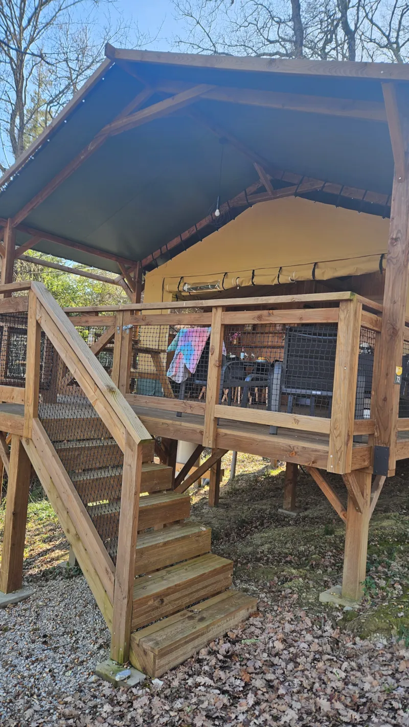 Tente Lodge Luxe Xl Safari Sanders 3 Chambres - Terrasse Couverte 2/6 Pers.