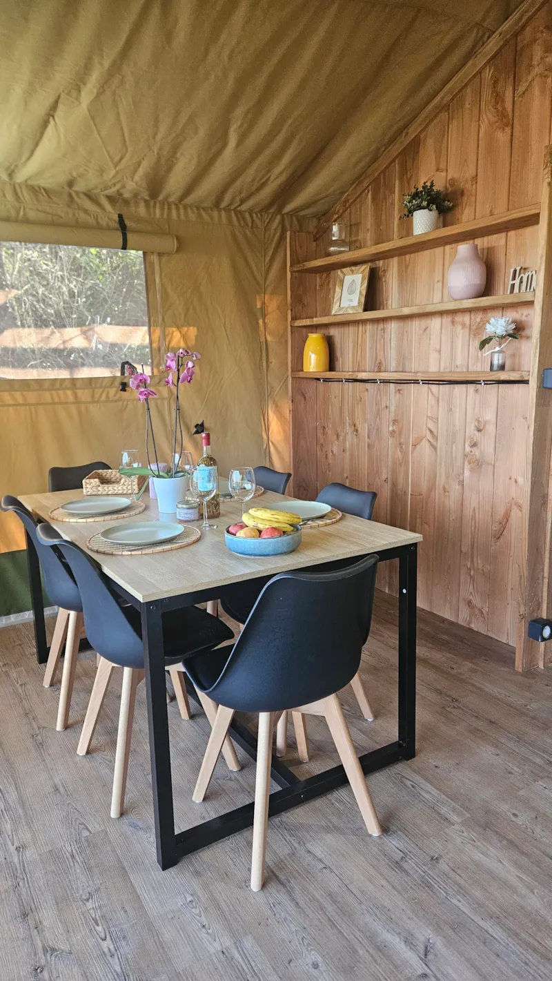 Tente Lodge Luxe Xl Safari Sanders 3 Chambres - Terrasse Couverte 2/6 Pers.